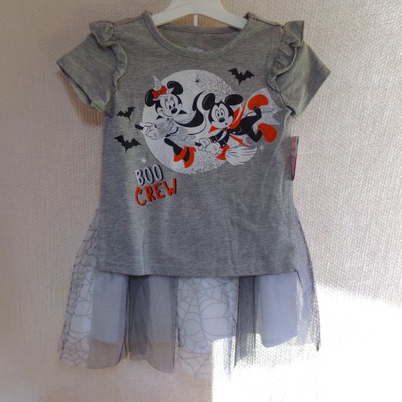 Halloween Minnie and Mickey two piece tutu and shirt - Picture 1 of 4